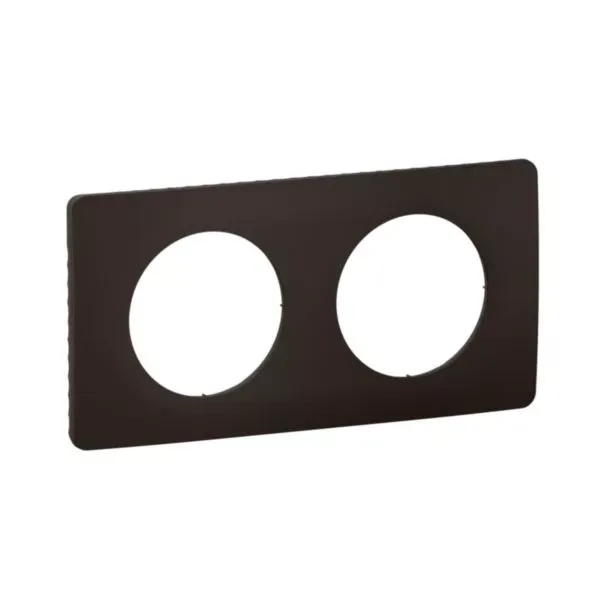Plaque de finition Céliane 2 postes Noir Mat – Legrand