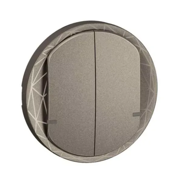 Enjoliveur double Céliane with Netatmo Legrand – Titanium