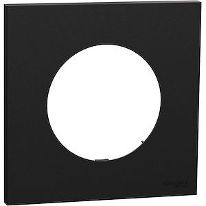 Schneider Odace - plaque de finition 1 poste - couleur Noir onyx
