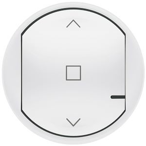 Enjoliveur Céliane with Netatmo volet roulant blanc – Legrand 064819