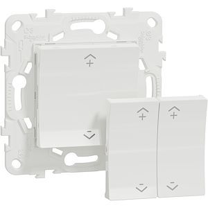 Schneider Wiser Unica - interrupteur centralisé sans fil 2 ou 4 BP - Blanc antibactérien